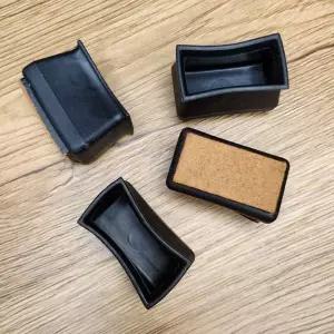 [에이치플러스몰]실리콘의자캡 직사각형 대형 블랙 4P 1세트