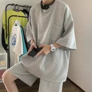 남자 상하의 스타일 5부트레이닝 셋업 반팔반바지