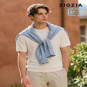 [지오지아]스카시조직 니트 티셔츠 (AAE2ER1103)