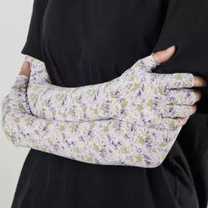 여성 팔토시 UV 반장갑 꽃무늬 자외선차단 쿨 토시
