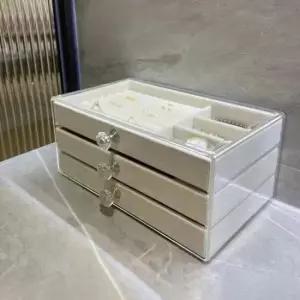 액세서리 3단 주얼리 박스 미니 서랍장