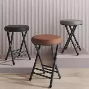 접이식 쿠션 간이 심플 보조 의자 미니 행사 등받이