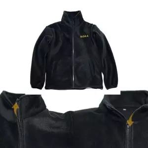 플리스자켓 겨울 기모 블랙 옐로우 후리스 집업 ROKA