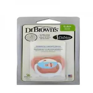 닥터브라운 프리밴트 노리개젖꼭지 핑크(1단계 2단계)