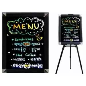 [문구/오피스] 44-58 네온보드 LED 단색 금강칠판 입간판 광고 형광 보드