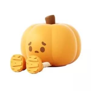 [Deco] C타입 충전식 꼬마호박 무드등 조명 인테리어 3단 밝기 조절 수면 램프