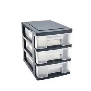 [오너클랜]3단 미니 서랍 볼트 소품 약 보관 사무실 책상 정리함