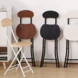 등받이 사무용 인테리어 의자 간이 가정용 보조 접이식