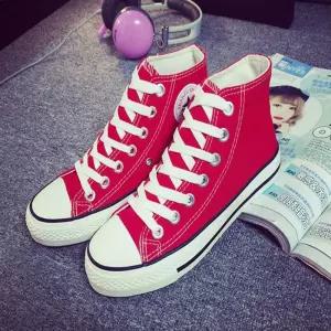 남여공용 단화 커플 하이탑 운동화 캔버스화 스니커즈 MzJ7+3eYa