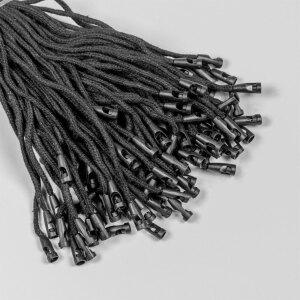 포장용품 코튼 일자 택끈 블랙 행택고리 200개입 라벨끈