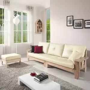 케인츠606 고급원목 소파세트(4인용/스툴포함/소쿠션2개증정)