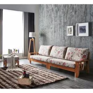 플라워101 고급원목 패브릭소파세트(2+2인용/스툴포함)