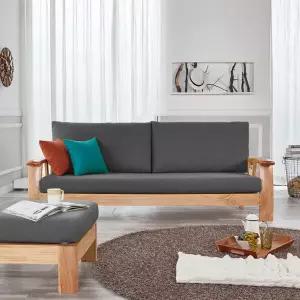 아르조404 아쿠아패브릭 고급원목소파(3인용/스툴 미포함/소쿠션별매)