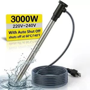 3000W 침지 온수기 WiFi 타이머가 장착된 휴대용 침지식 히터 지상 수영장용 잠수 욕조 풀 공기 주입식