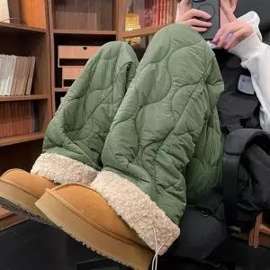 남성용 팬츠 면 겨울 캐주얼 기모 아이템 동북 트렌디 캐시미어 도톰 면린넨 호리병박 HT4