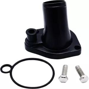 SBF 소형 블록 포드 260 289 302 347 351W-BLACK용 45도 워터넥 온도 조절기 하우징