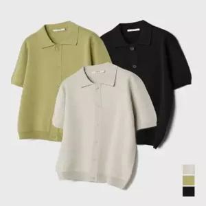 kiimuir 카라 반팔 가디건3COLOR