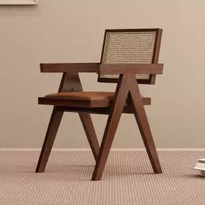 라탄 식탁 의자 북유럽 디자인 원목 식탁의자 체어 카페