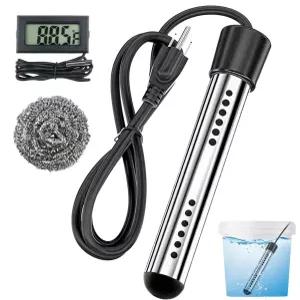 2000W 침지 온수기 304개의 스테인리스 스틸 및 LCD 온도계를 갖춘 휴대용 전기 - 버킷 욕조 작은 수영장을