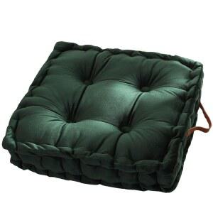 손잡이가 있는 브이탑 스퀘어 솔리드 컬러 벨벳 시트 쿠션 두꺼운 의자 패드 다다미 바닥 베개 쿠션 16.5