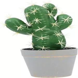 에링고 인공 화분 선인장 미니 가짜 분재 나무 다육식물 장식 가정용 유지보수 없음