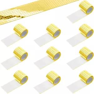 4720개의 셀프 접착 모자이크 타일 DIY 공예용 5 x mm 정사각형 디스코 볼 미러 스티커 모자 인테리어 장식