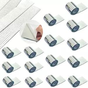 REDODECO 7200Pcs 미러 모자이크 타일 디스코볼 셀프 접착 사각 유리 공예 DIY 15장 실버