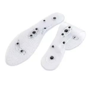 실리콘 자석 지압 깔창 자르는 투명 운동화 패드 UTW6+9mUX