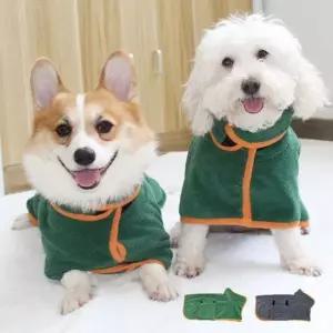 목욕가운 강아지 고양이 샤워 가운 목욕 수건 타올 소프트 S