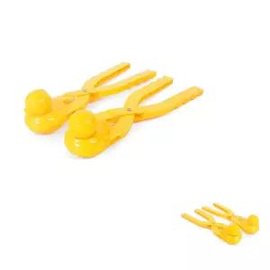 노랑 스노우볼만들기 눈사람 선물 메이커 눈집게 겨울용품 오리장난감