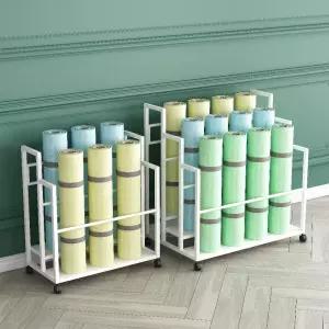 요가 매트 정리대 수납장 헬스장 운동 폼롤러