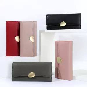 골드버튼 여성 학생 예쁜 장지갑 넉넉한 수납 데일리 vXV9+5tKX