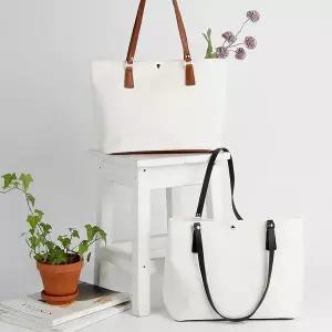 [셀러에이드]스퀘어 여성 핏 숄더백 에코백 올리비아팝 29x25x15cm