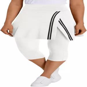 레깅스 포켓이 있는 피소우 여성용 운동 스커트 대비 색상 랩 짐 골프 테니스 코트