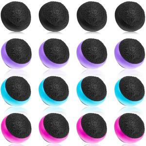 수클레인 16팩 터치스크린 클리너 볼 휴대폰 클리닝 볼 마이크로파이버 터치카 스크린 유리 클리너 컴퓨터 노트북 모니터용 카메라 렌즈 선물(블랙, 블루, 로즈 레드, 퍼플)