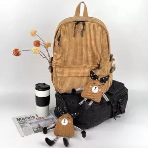 [셀러에이드]골덴 백팩 학생백팩 가벼운 캐주얼백팩 데일리백팩 코듀로이백팩