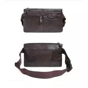 [셀러에이드]에스깔리에 소가죽 슬링백 남성 힙색 데일리백