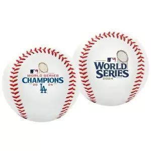 Rawlings | 공식 2024 월드 시리즈 챔피언 로스앤젤레스 다저스 | WS 챔피언 | 화이트 비닐 챔피언