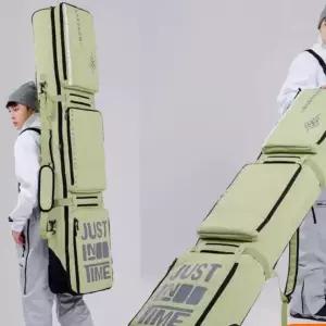 스키 휠백 스노우보드 데크 방수 스노보드 바퀴 캐리어 커버