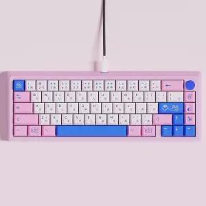 핑크 블루 키캡 린넨 드레스 프릴 플로럴 블랙핑크 민소매