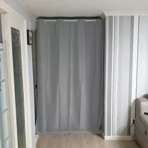 중문커튼 분리 커튼 현관 거실용 암막커튼 중문 큰창