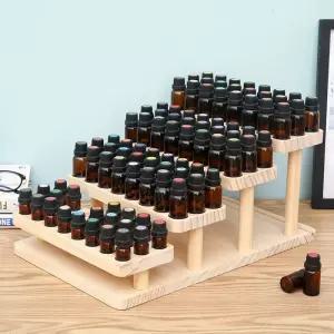 아로마 오일 거치대 디스플레이 원목 에센셜 보관 진열 스탠드 단일 선반 디퓨저