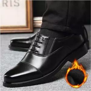 겨울 방한로퍼 털안감 기모구두 남성 정장 출근신발 sXG6+4qEK