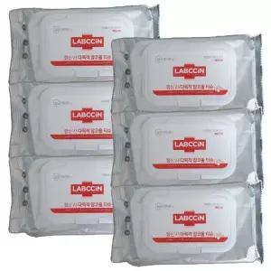 랩신 다목적 알코올티슈 50매 x 6개