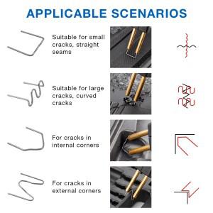 3000PCS  스테이플, 6가지 모델 플라스틱 용접 못, 사전 절단 웨이브 범퍼 수리 자동차 0.6/0.8mm