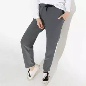 [옷은날개] 무지 강스판 허리밴딩 바지 세미핏 외출복 편한바지