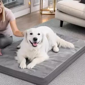 [반려] 양면 애견매트 논슬립 방수 방습 대형견 매트리스 반려견 방석 쿠션 침대 134X91