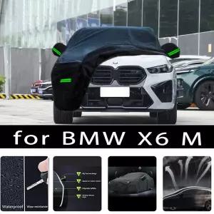 BMW 호환 X6 M용 야외 보호 전체 자동차 커버 스노우 커버 햇빛가리개 방수 방진 외부 자동차 액세서리