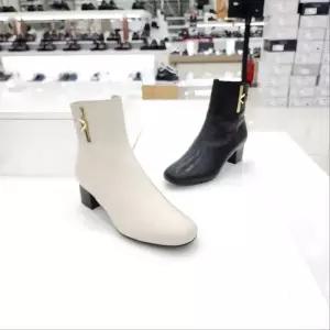 [탠디]by미셸 122502 소가죽 소재 5cm굽 옆 장식 여성 앵글 부츠 cc1