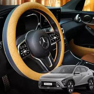 투톤핸들커버 코나하이브리드 핸들커버 엠보싱 가죽 타공형 원형